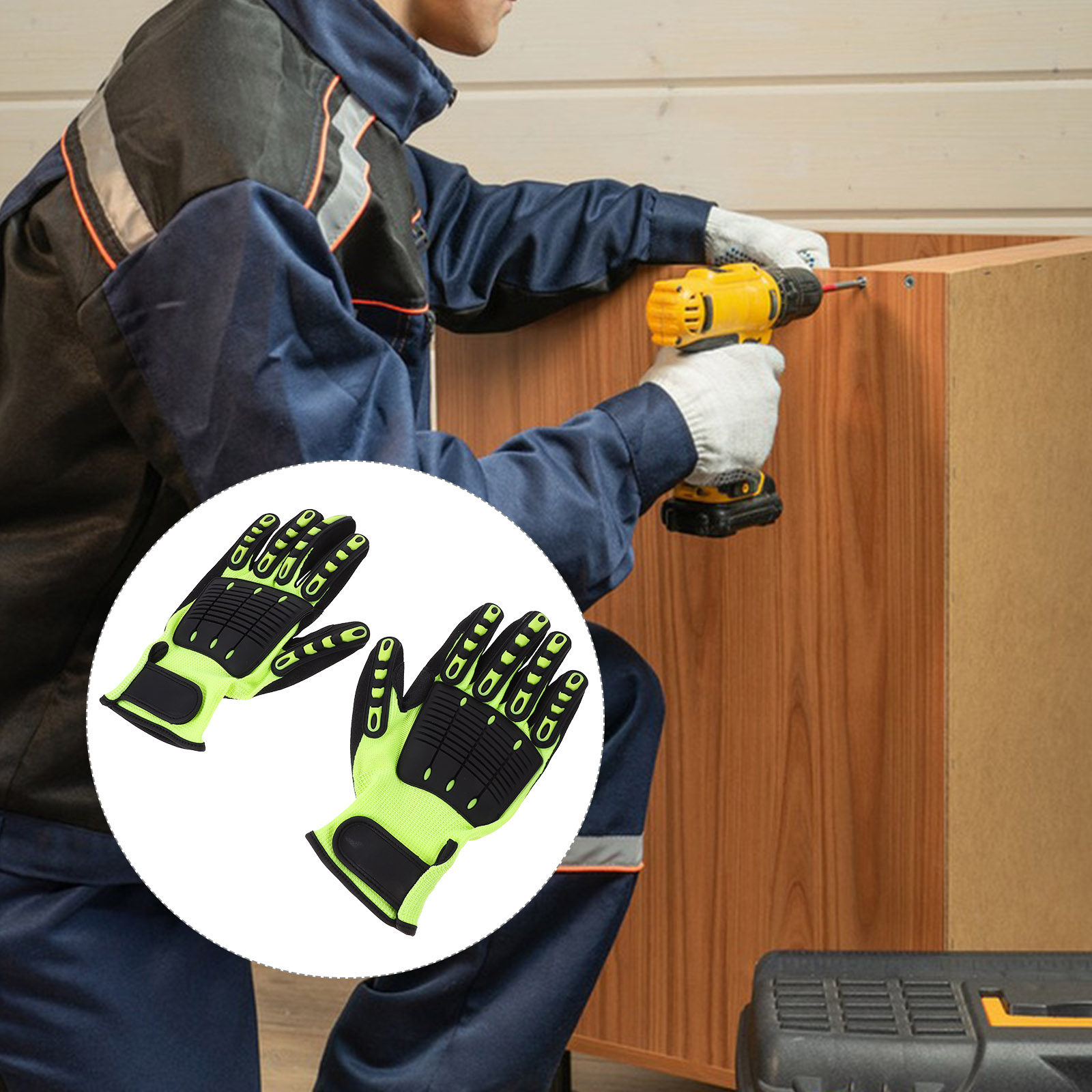 1 par de guantes de jardinería - Work Glove Impact reseña y precio