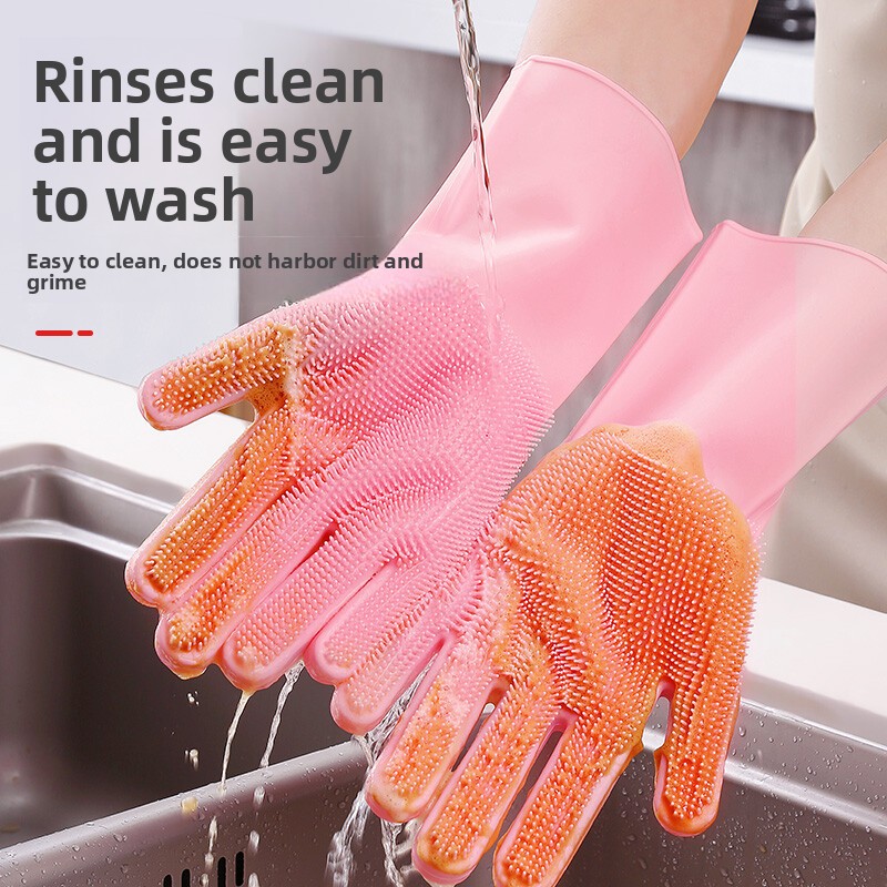 Guantes de Silicona para Lavar - Rubber Glove Cleaning reseña y precio