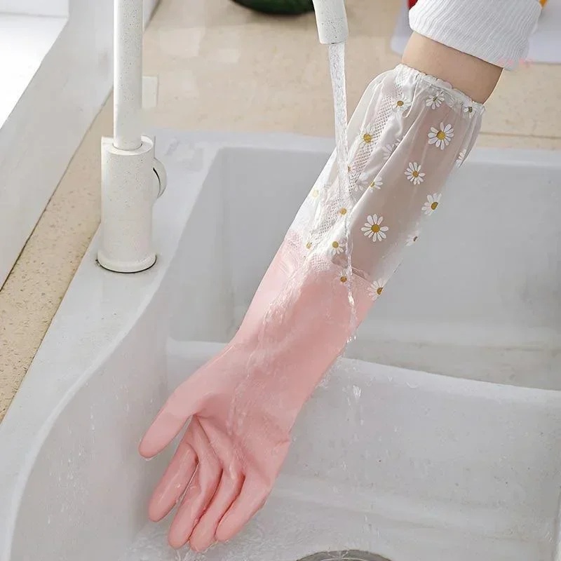 Guantes de goma de manga larga - Rubber Glove Cleaning reseña y precio