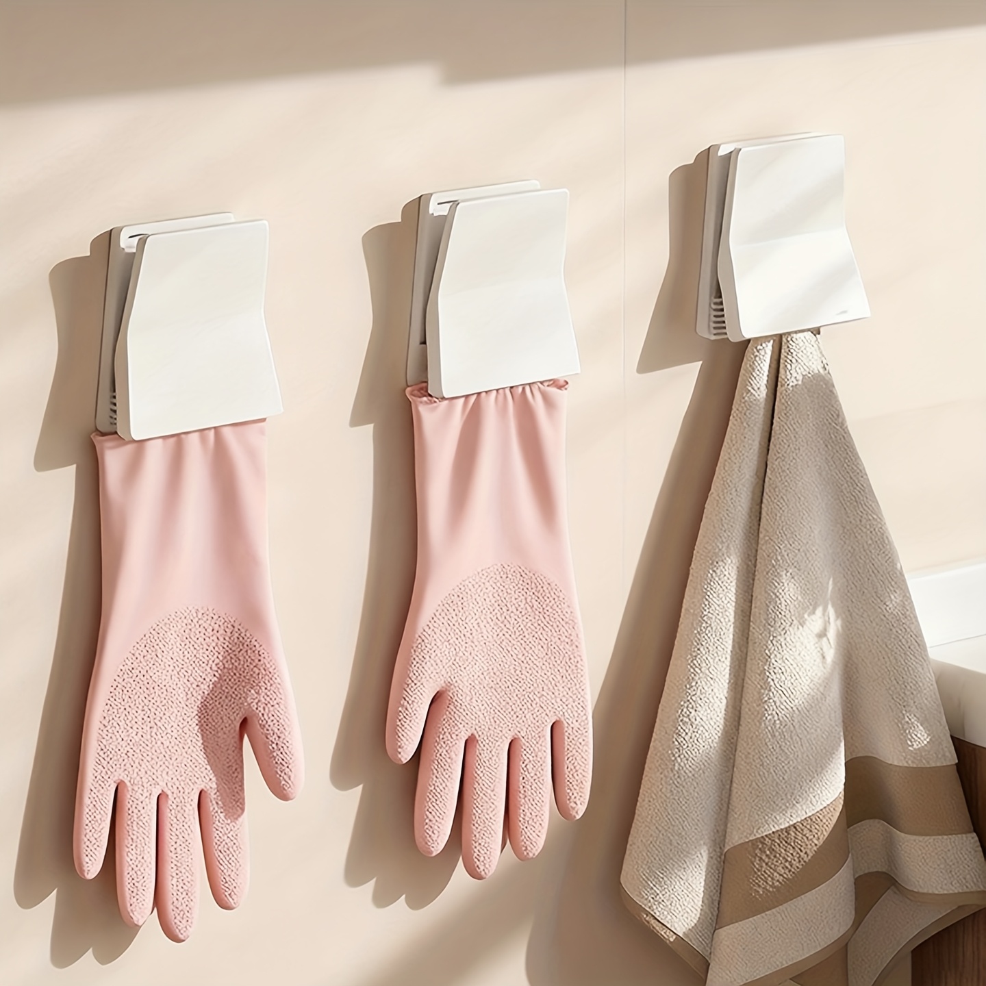 2 piezas de ganchos organizado - Rubber Glove Cleaning reseña y precio